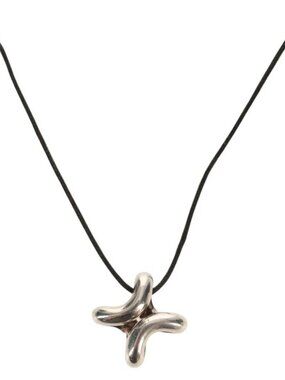 HERMES Lima Necklace Ag925 Silver Auth 140415SM